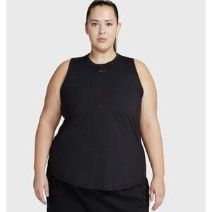 Nike Women’s Dri Fit One Classic tank top, Black, Plus Sz 2X